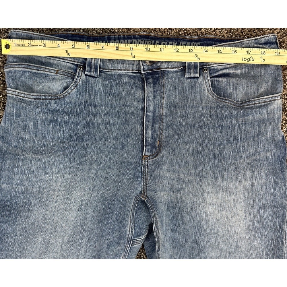 Duluth Ballroom Double Flex Jeans Slim Fit Light Wash Men 38x32 Utility Denim - Picture 9 of 11